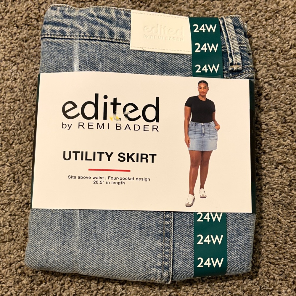 Edited by Remi Bader Blue Mini Skirt